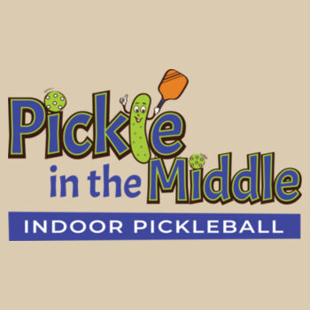 Pickle in the Middle Pickleball Drawstring Bag Design