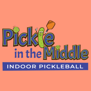 Pickle in the Middle Pickleball UPF 50 Long Sleeve Ladies Performance Tee  Design