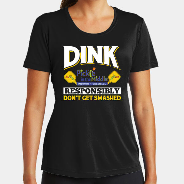 Dink Responsibly Ladies Performance Tee Thumbnail