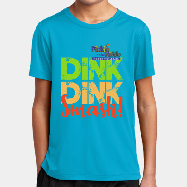 Dink Dink Smash UPF 50 Short Sleeve Youth Performance Tee Thumbnail
