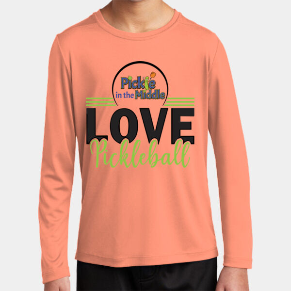 Love Pickleball Youth UPF 50 Long Sleeve Shirt Thumbnail