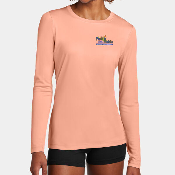 Pickle in the Middle Pickleball UPF 50 Long Sleeve Ladies Performance Tee  Thumbnail