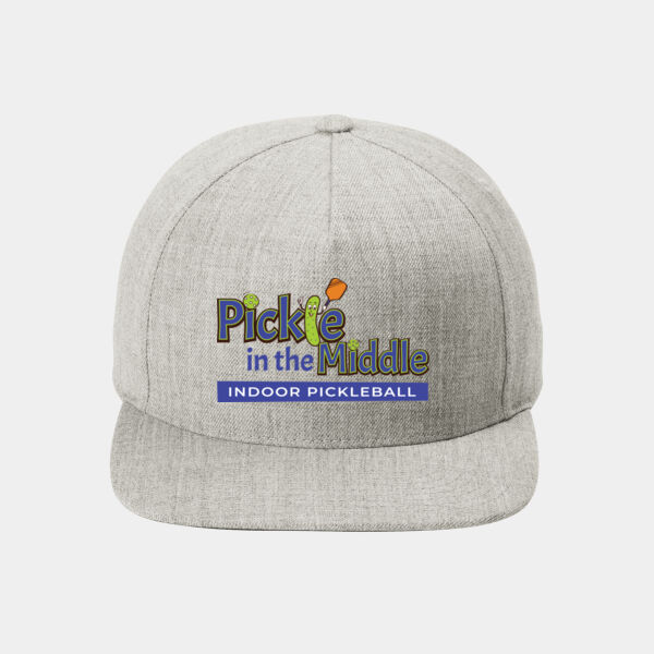 Pickle In the Middle Classic Flat Bill Snapback Cap Thumbnail
