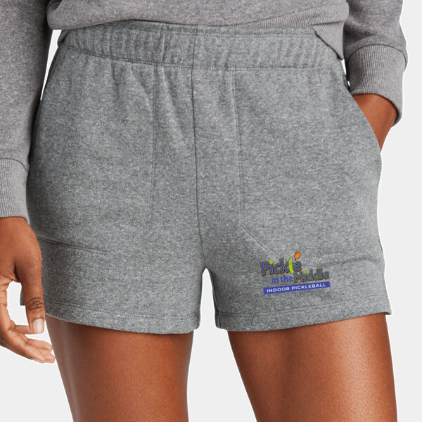 Pickle In the Middle Ladies Tri Fleece Shorts Thumbnail