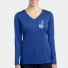 Ladies Long Sleeve PosiCharge ® Competitor V Neck Tee Thumbnail