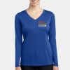 Ladies Long Sleeve PosiCharge ® Competitor V Neck Tee Thumbnail